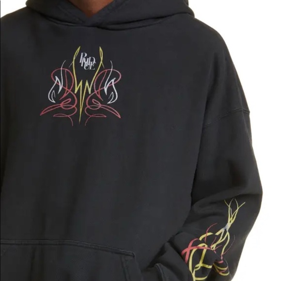 Rhude Hot Rod Hoodie in Black - Picture 4 of 4